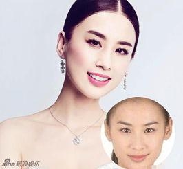 女明星网红证件照片,美貌与气质并存