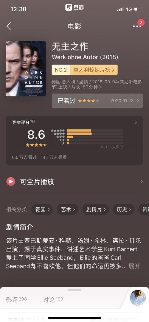 豆瓣电影评分排行,揭秘热门影片背后的口碑之谜